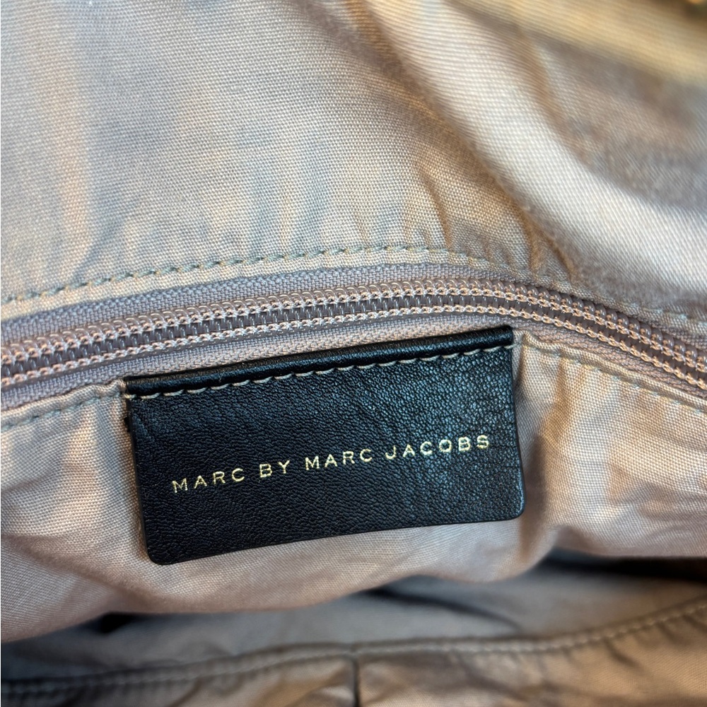 Marc by Marc Jacob’s Quilted Lamb & Cow Leather Dual Handle Satchel - Picture 10 of 15